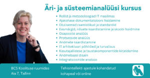 Ärianalüüsi ja süsteemianalüüsi koolitus – praktiline IT analüütiku kursus